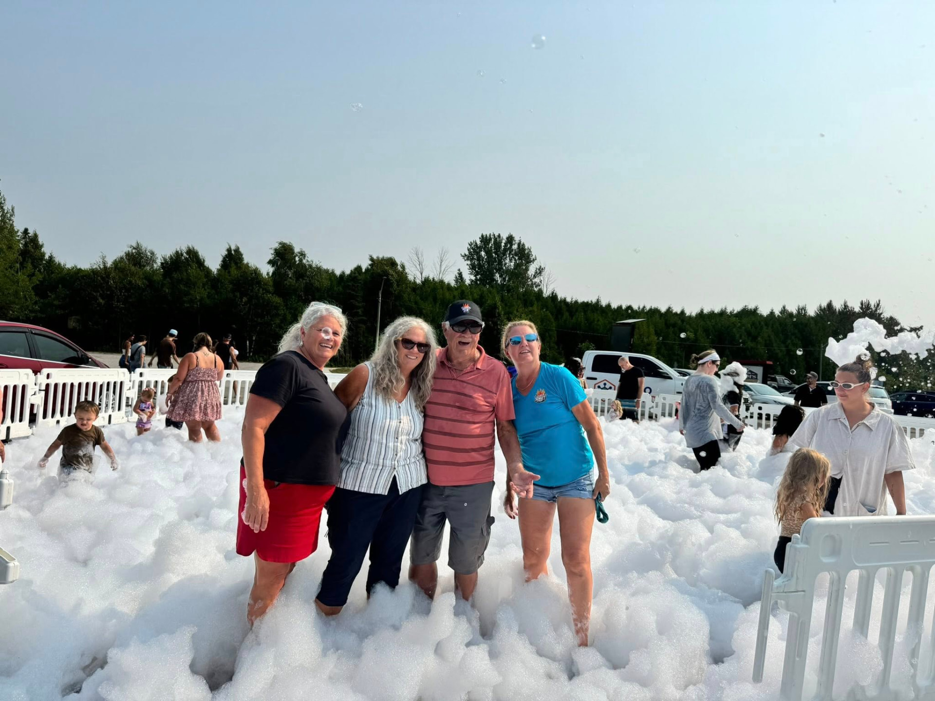 Foam party fun with the community